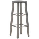 3 Piece Bar Set Wood and Steel Anthracite 284397