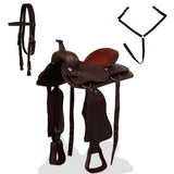 Western Horse Saddle Brown Genuine leather 17 inches 91349