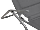 Folding Sun Loungers 2 pcs Grey Textilene&Powder-coated Steel 360171