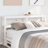 Headboard with Shelves White 160 cm Solid Wood Pine 850879