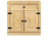 Cabinet SKI Honey Brown 60 x 46 x 81.5 cm Solid Pine Wood 42007557