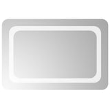 LED Bathroom Mirror Transparent 60 x 40 cm Tempered Glass 42045832