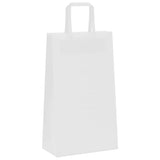 Paper Bags 250 pcs with Handles White 21x11x36 cm 4101841