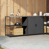 Kitchen Storage Set HATTEM 2 pcs Anthracite Cold-rolled Steel 3392654
