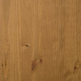 TV Cabinet with Glass Door FLAM 158x40x50 cm Solid Wood Pine 357821