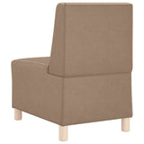 Modular Sofa Unit Armless 2 pcs Cappuccino 55 x 74 x 82 cm 3399773