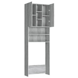Washing Machine Cabinet Grey Sonoma 64x25.5x190 cm 815958