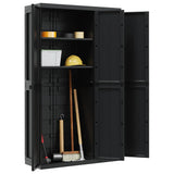 Outdoor Storage Cabinet Black 97x37x165 cm PP 364208