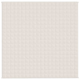 Weighted Blanket Light Cream 200x200 cm 9 kg Fabric 350760