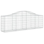 Arched Gabion Baskets 15 pcs 200x30x60/80 cm Galvanised Iron 3145401