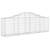 Arched Gabion Baskets 15 pcs 200x30x60/80 cm Galvanised Iron 3145401