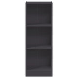 ZNTS 3-Tier Book Cabinet Grey 40x24x109 cm Engineered Wood 800830