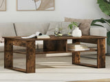 Coffee Table Smoked Oak 96 x 54 x 44 cm Engineered Wood 8000152