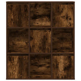 Bookcase Smoked Oak 89x24x101.5 cm Engineered Wood 860404