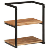Wall Shelf 40x30x50 cm Solid Wood Acacia and Iron 372749