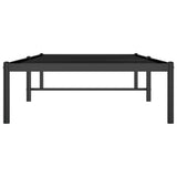 Metal Bed Frame without Mattress Black 80x200cm 350837