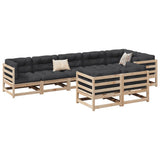 8 Piece Garden Sofa Set Solid Wood Pine 3299500