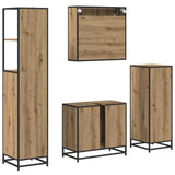 Bathroom Furniture Set 4 pcs Artisan Oak Engineered Wood 3402376