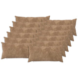 Cushion Cover 12 pcs HEERLEN Taupe 40 x 80 cm Microfiber Fleece 909987