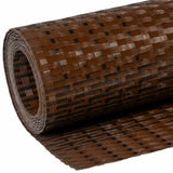 Balcony Screen Brown and Black 1000x80 cm Poly Rattan 156262