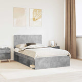 Bed Frame with Headboard Concerte 120 x 200 cm Solid Pine Wood 3412509