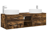 Bathroom Furniture Set 3 pcs Smoked Oak 49.5 x 44.5 x 65.5 cm 3405951