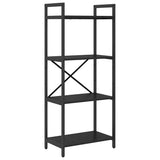 Bookshelf Black Oak 56 x 34 x 133.5 cm Engineered Wood 883868