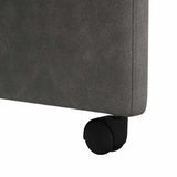 Dining Chairs with Wheels 2 pcs Black 57 x 67 x 98 cm 42017892