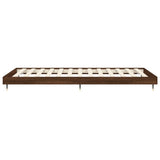 Bed Frame without Mattress Brown Oak 100x200 cm Engineered Wood 832164