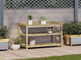 Potting Table with Shelves 108x45x86.5 cm Impregnated Wood Pine 832441