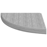Wall Corner Shelves 4 pcs Concrete Grey 35x35x3.8 cm MDF 326644