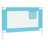Toddler Safety Bed Rail Blue 90x25 cm Fabric 10207
