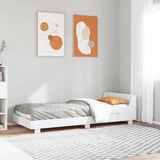 Bed Frame without Mattress White 90x200 cm Solid Wood Pine 850738