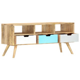 TV Cabinet 110x35x48 cm Solid Mango Wood 286484