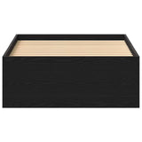 Bed Frame without Mattress Black Oak 90x190 cm Engineered Wood 3329331