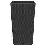 Garden Planters 2 pcs Black 32.5x32.5x57 cm PP 367848