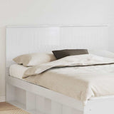 Headboard with Headboard Gloss White 160 cm Engineered wood 887741