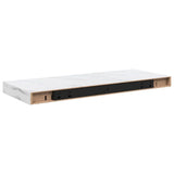 Wall Shelf 4 pcs White Marble 60 x 23 x 4 cm Engineered Wood 42019970