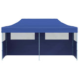 Gazebo Blue Polyester, Steel 3 x 6 m Collapsible Gazebo 41583