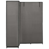 Corner Wardrobe Grey 130x87x169 cm 282452