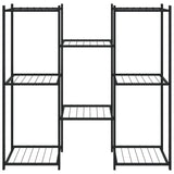 Flower Stand 83x25x80 cm Black Iron 343127
