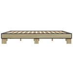 Bed Frame without Mattress Sonoma Oak 200x200 cm 3280218