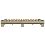 Bed Frame without Mattress Sonoma Oak 200x200 cm 3280218