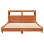 Bed Frame without Mattress Wax Brown 140x200 cm Solid Wood Pine 3306422