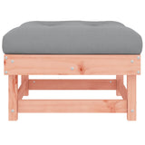 Garden Footstool with Cushion Solid Wood Douglas 825441