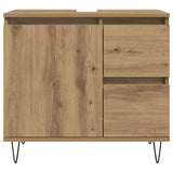Sink Cabinet Artisan Oak 65x33x60 cm Engineered Wood 857227