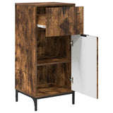 Bathroom Cabinet with Drawer Smoked Oak 39.5 x 36 x 88 cm 883399