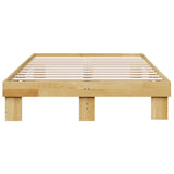 Bed Frame without Mattress 120x200 cm Solid Wood Oak 851950