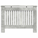 Radiator Cover Concrete Grey 112 x 19 x 81.5 cm Engineered Wood 884105