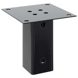 Post Bases Square 12 pcs Anthracite 61x61 mm Powder-coated Steel 42000023